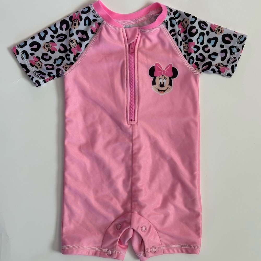 Disney Pink Minnie Mouse Toddler Swimsuit